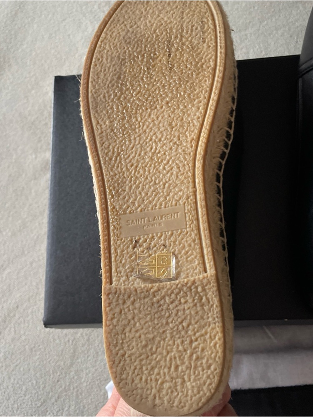 YSL Saint Laurent Flats Made In Spain Leather Size 7.5 Bag Is Included - Picture 6 of 11